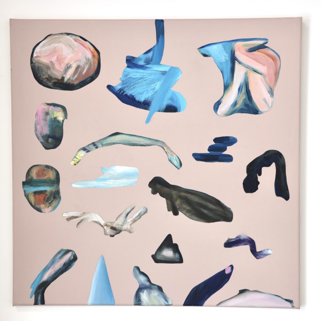 Soft Inventory #1, acrylic and oil paint on canvas, 2023