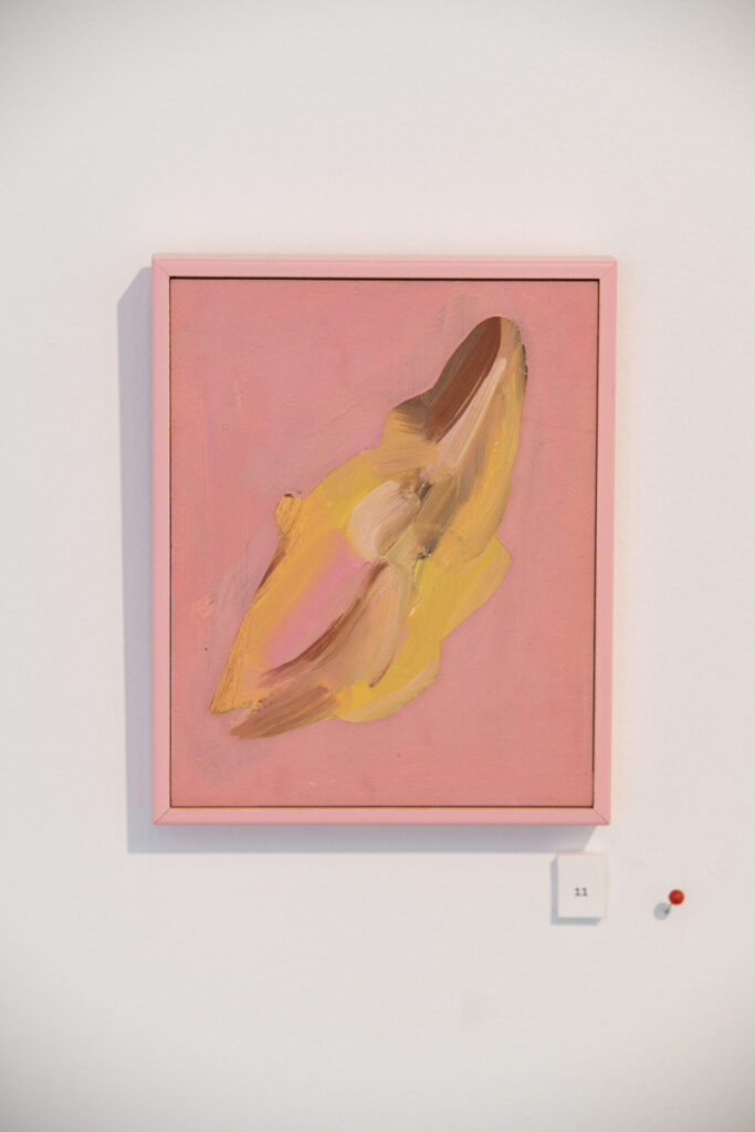 Single Gesture, Oil on board (framed) , 2023