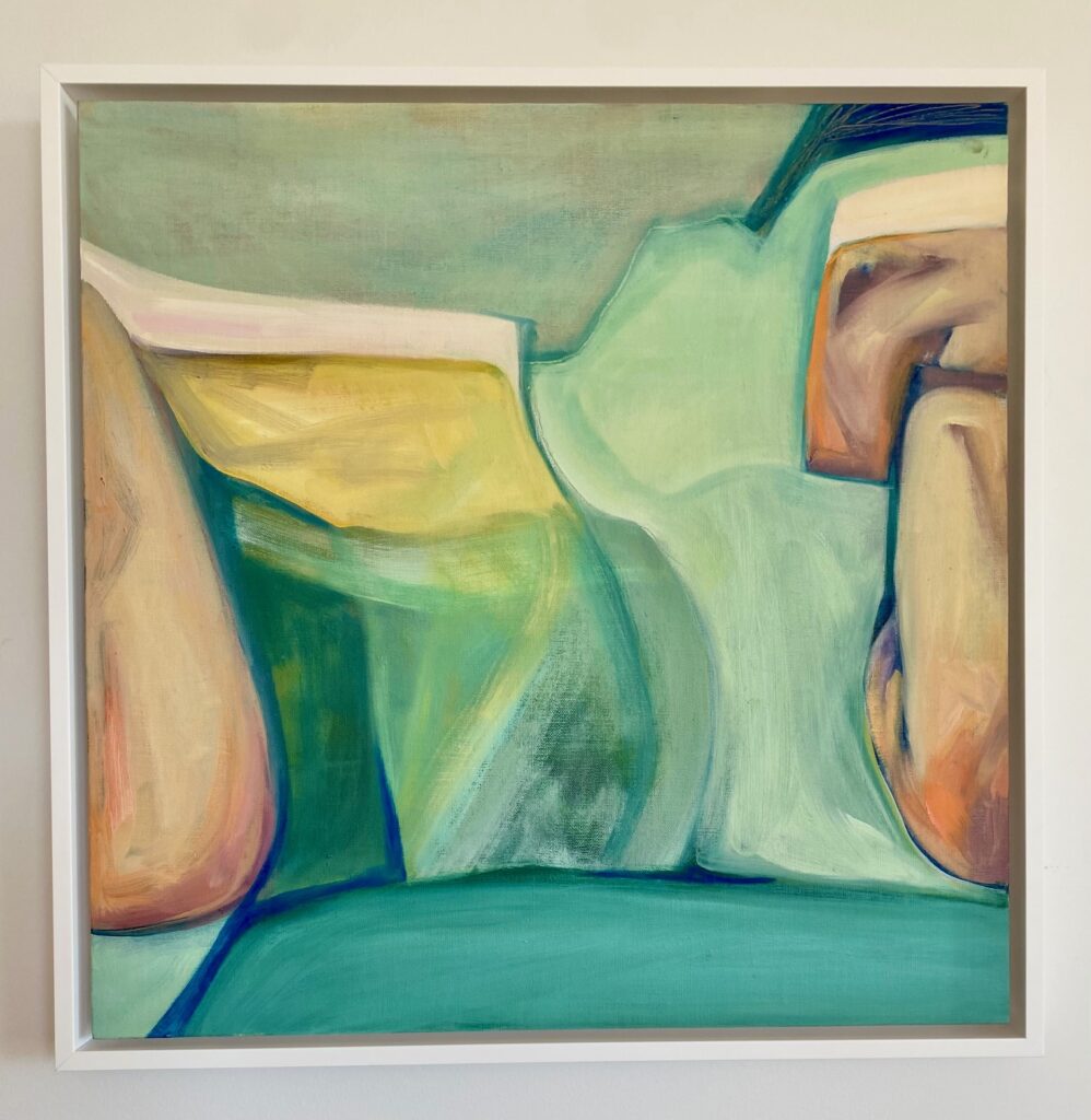 Resting #1, oil on linen board, 550mm x 550mm - SOLD