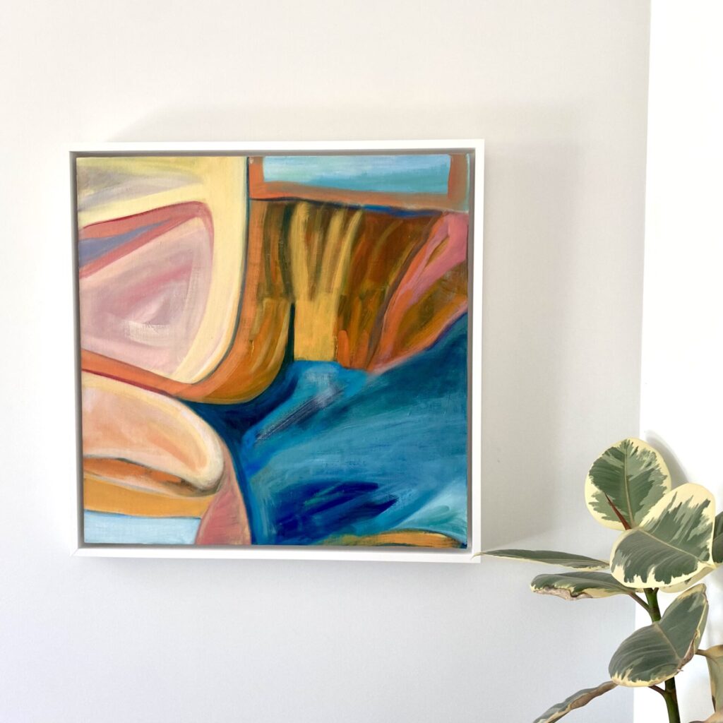 Resting #2, Oil on Linen Board, 550mm x 550mm, 2022